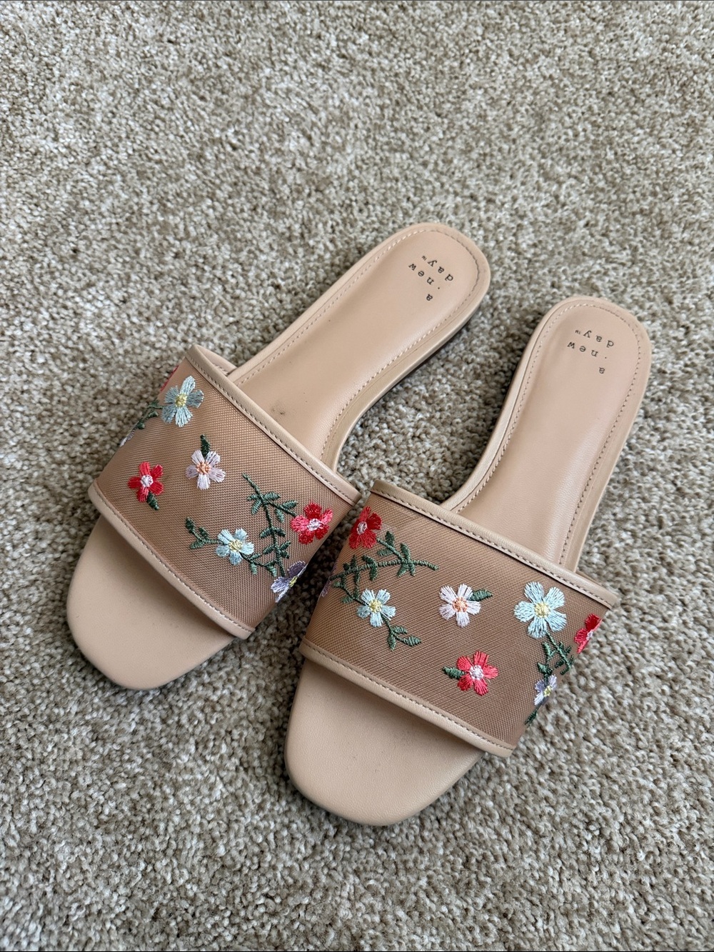 A new day floral sandals